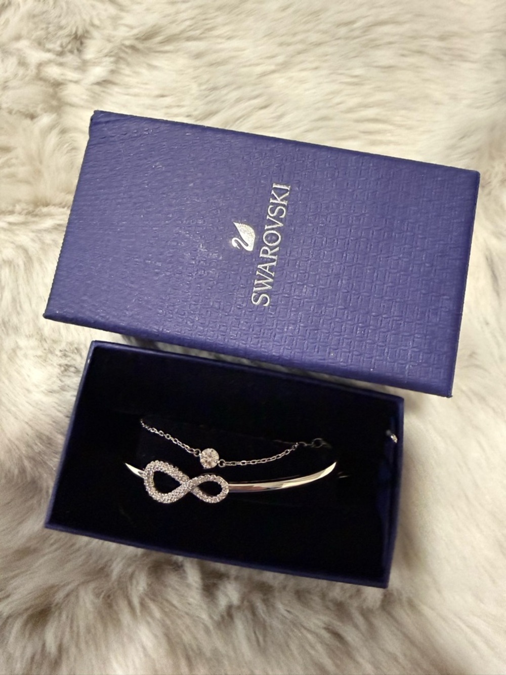 Swarovski Silver Infinity Crystal Bracelet